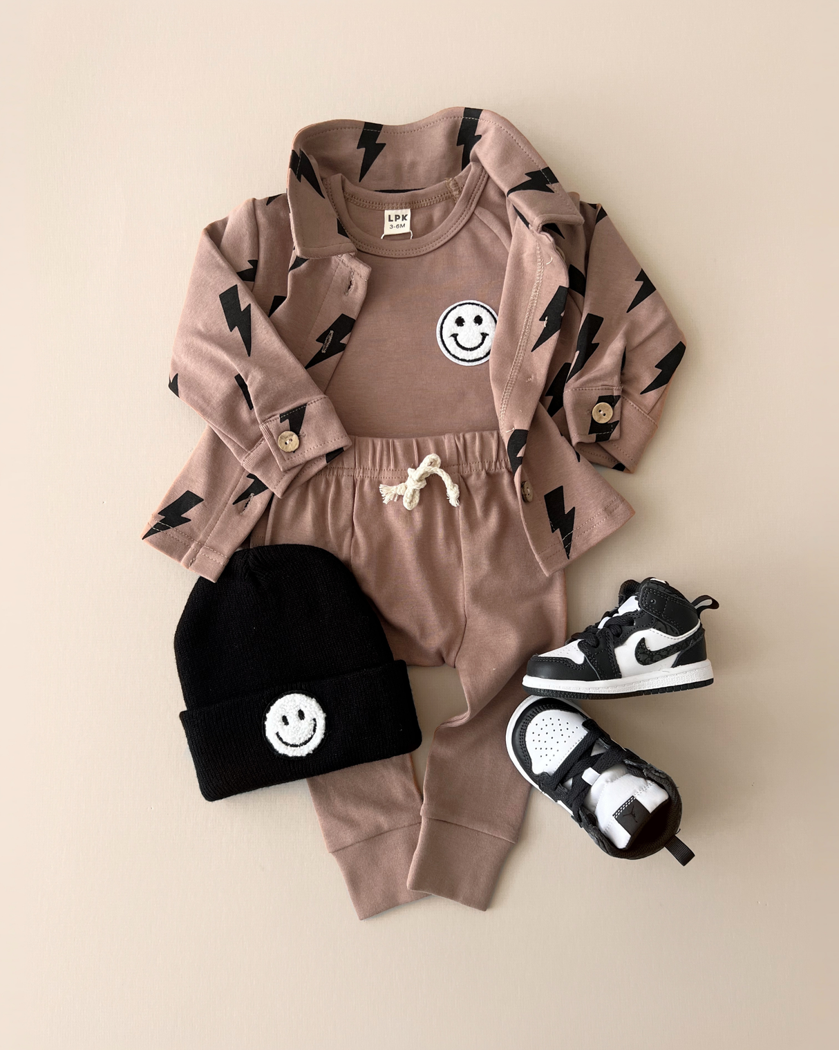 Lounge Set | Smiley Mocha - HoneyBug