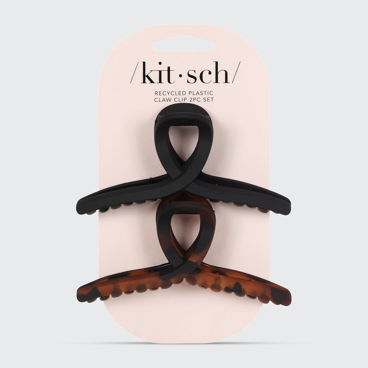 Large Loop Claw Clips 2pc - Recycled Plastic by KITSCH - HoneyBug