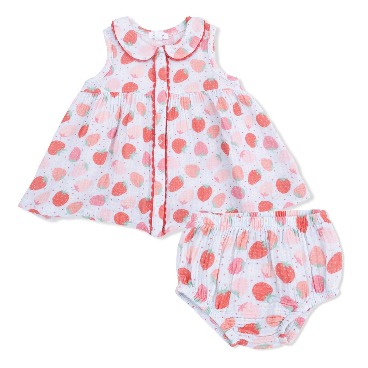 Strawberry Bliss - Jill Dress Sleeveless with Bloomer