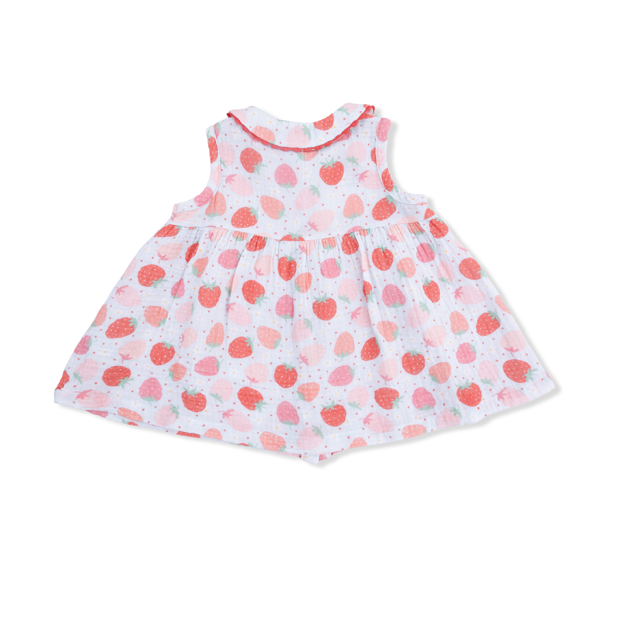 Strawberry Bliss - Jill Dress with Bloomer & Large Bow