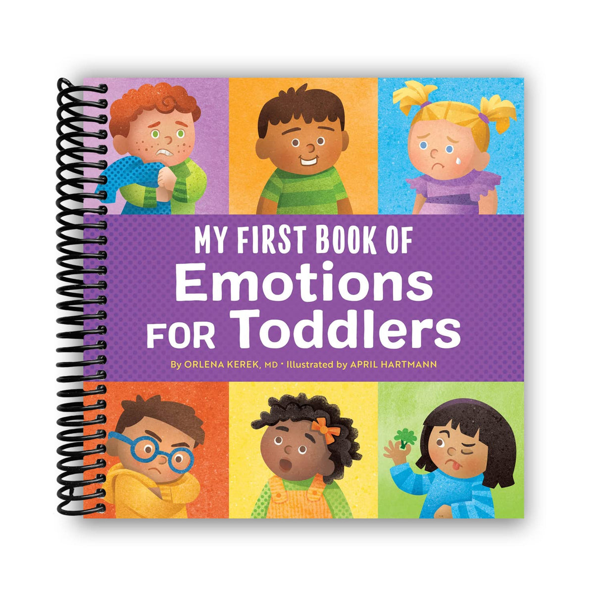 My First Book of Emotions for Toddlers (Spiral Bound) - HoneyBug