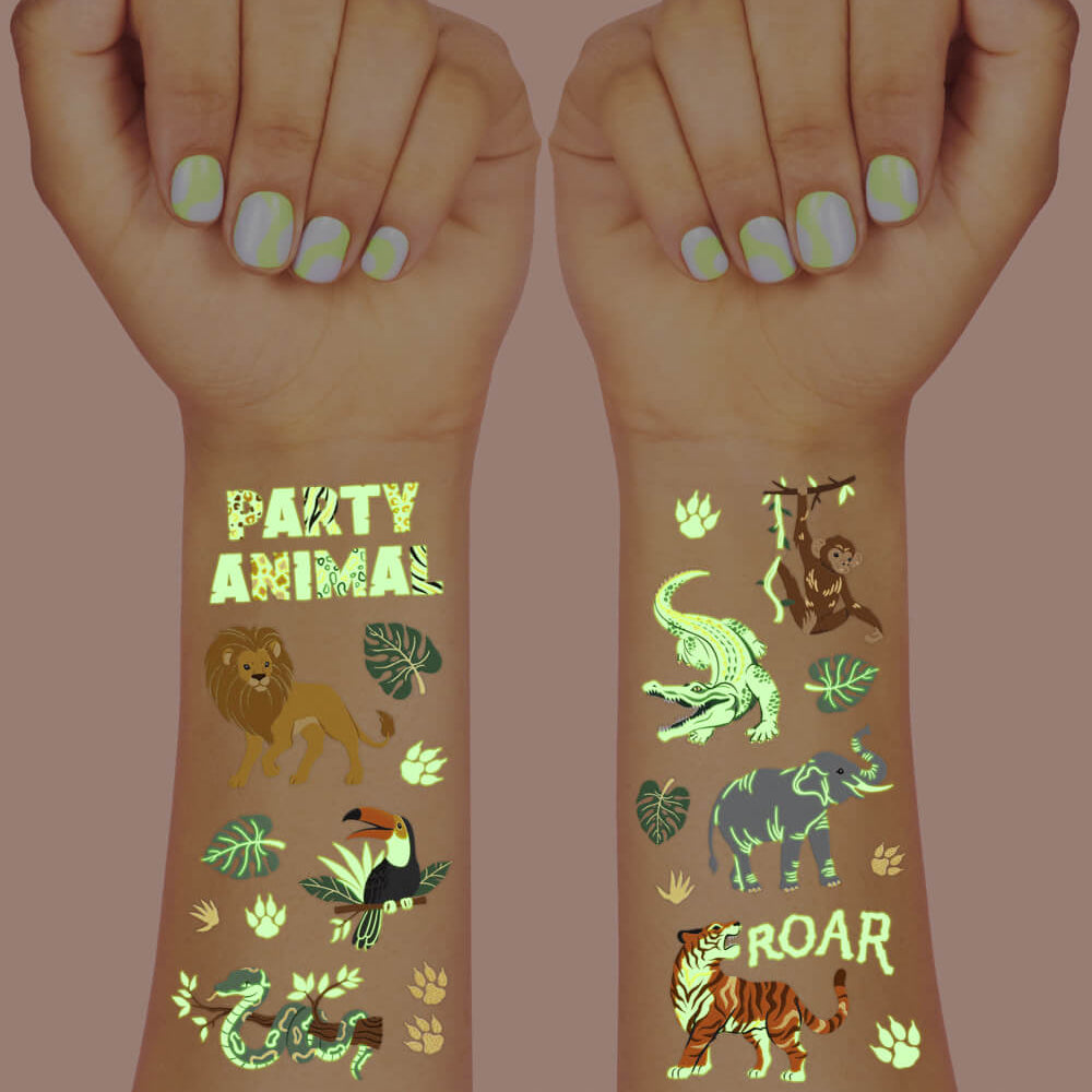 Go Wild Glo Tats - 52 Temporary Tattoos
