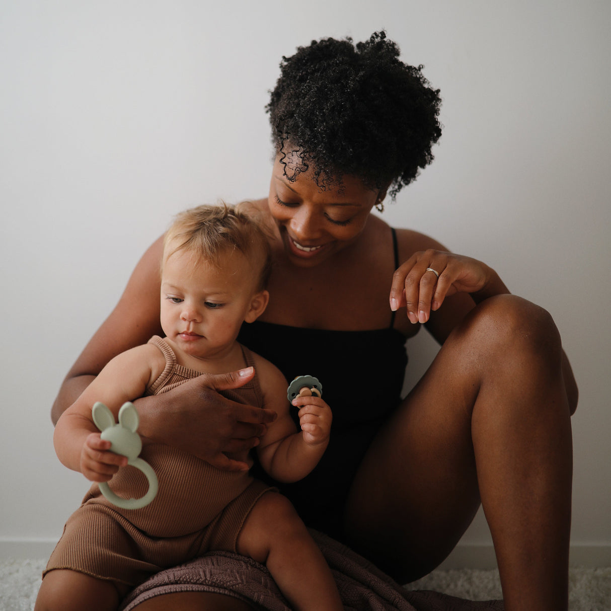 Bunny Teether - Sage - HoneyBug
