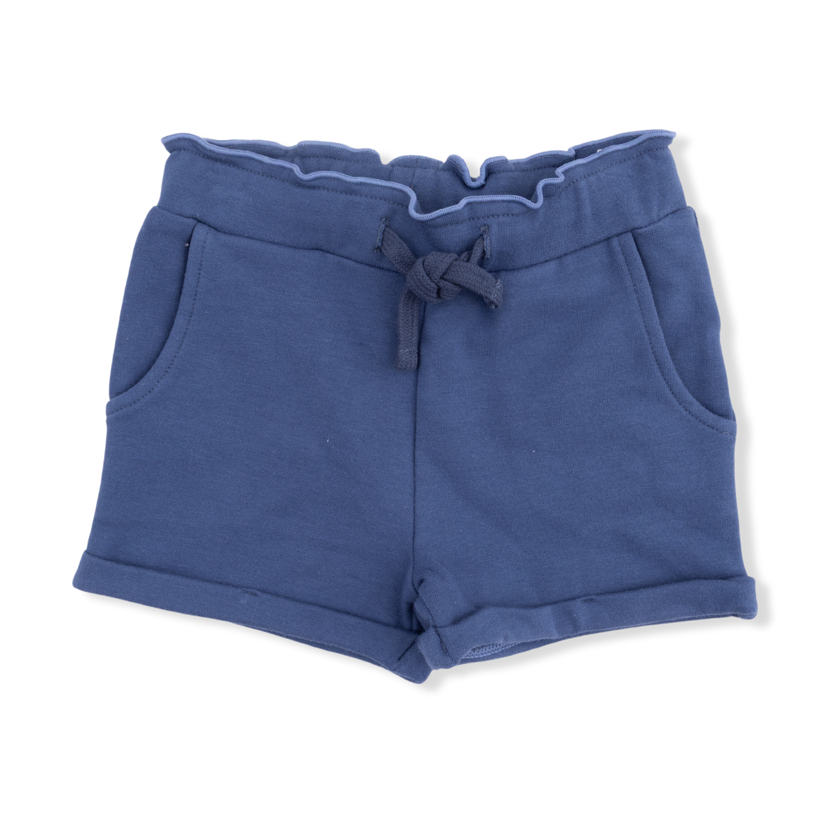 Solid Oceana - Paperbag Shorts