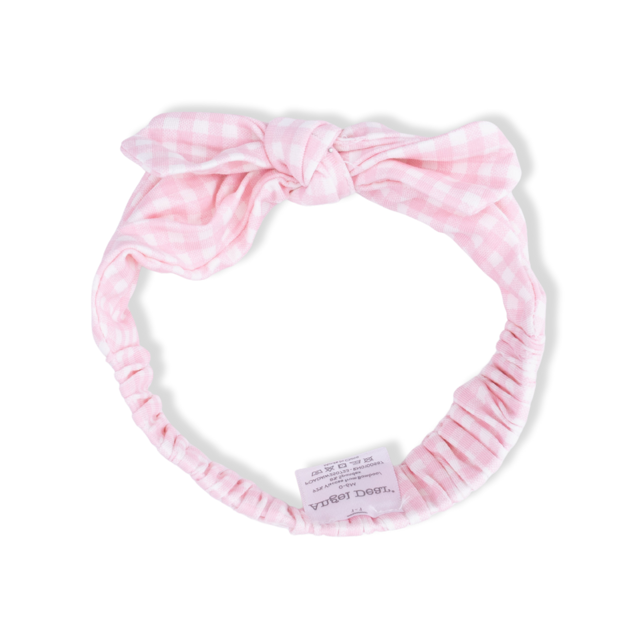 Mini Gingham Pink - Knot Headband