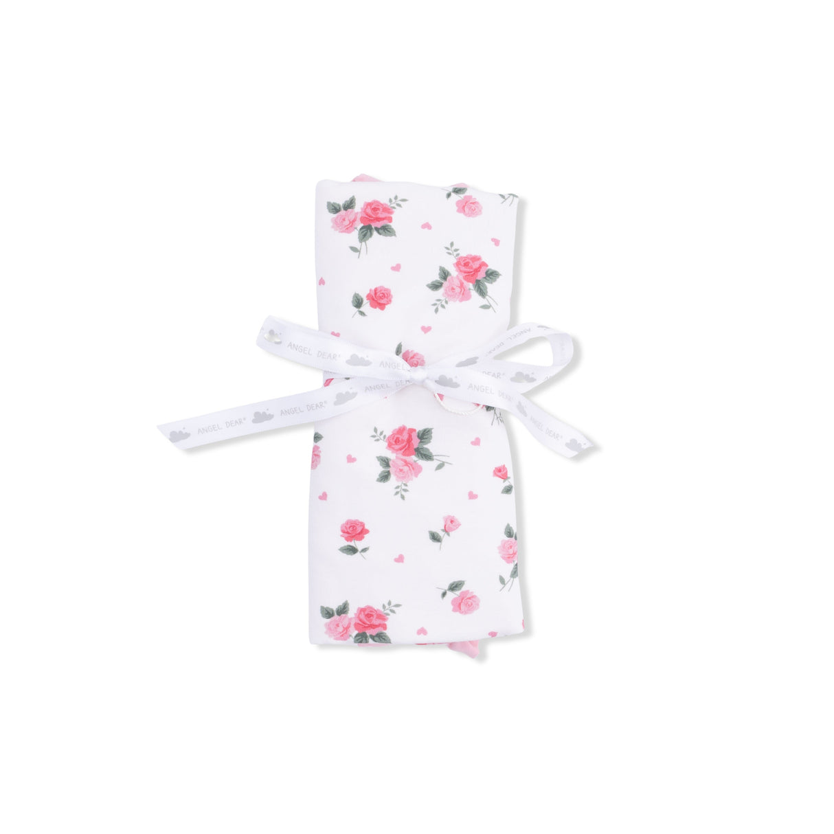 Pink Rosettes - Ruffle Burp Cloth