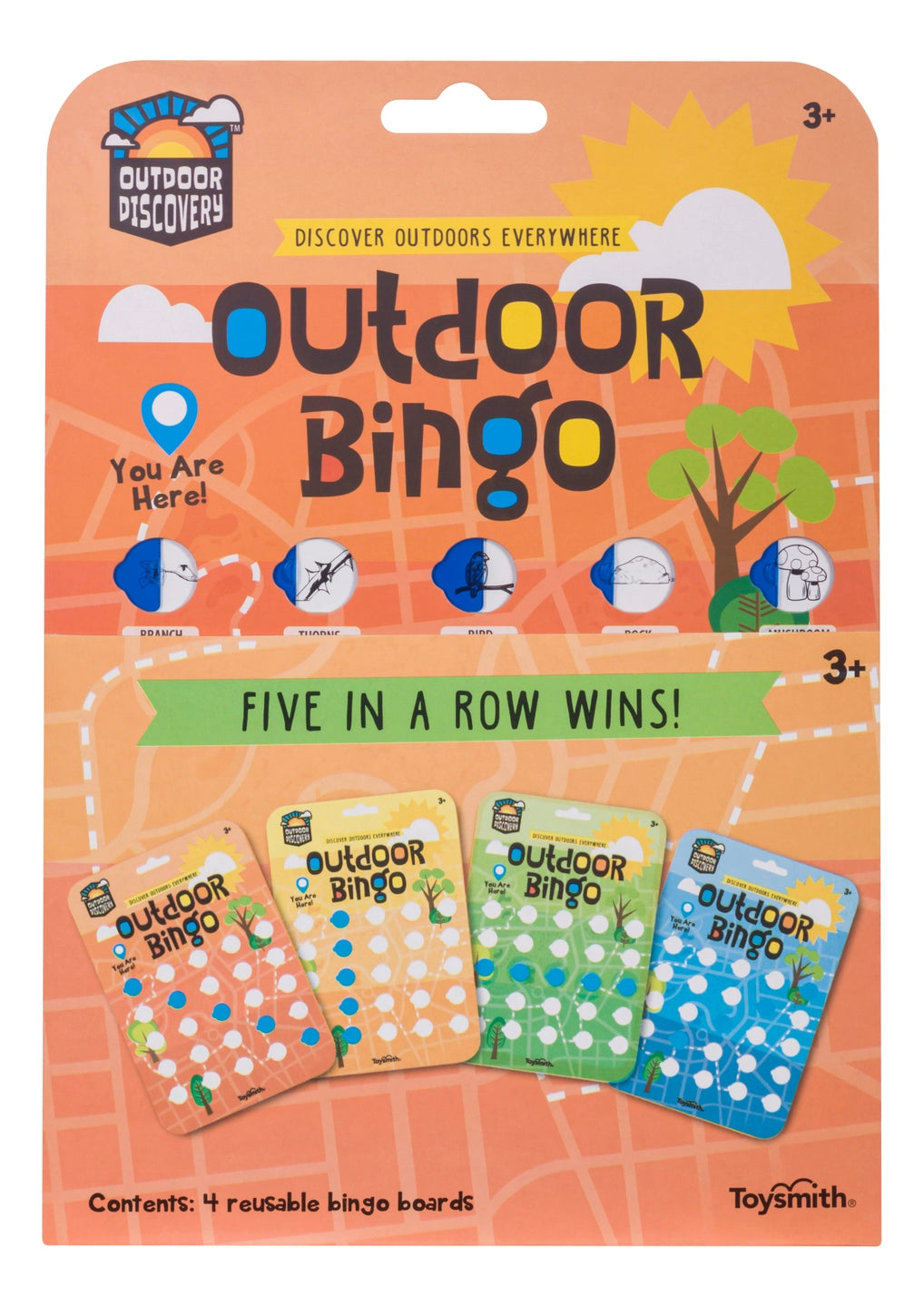 Outdoor Bingo 4-Pack-Travel or Yard Game - HoneyBug
