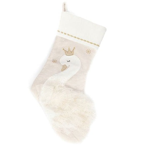 Swan Princess Christmas Stocking - HoneyBug