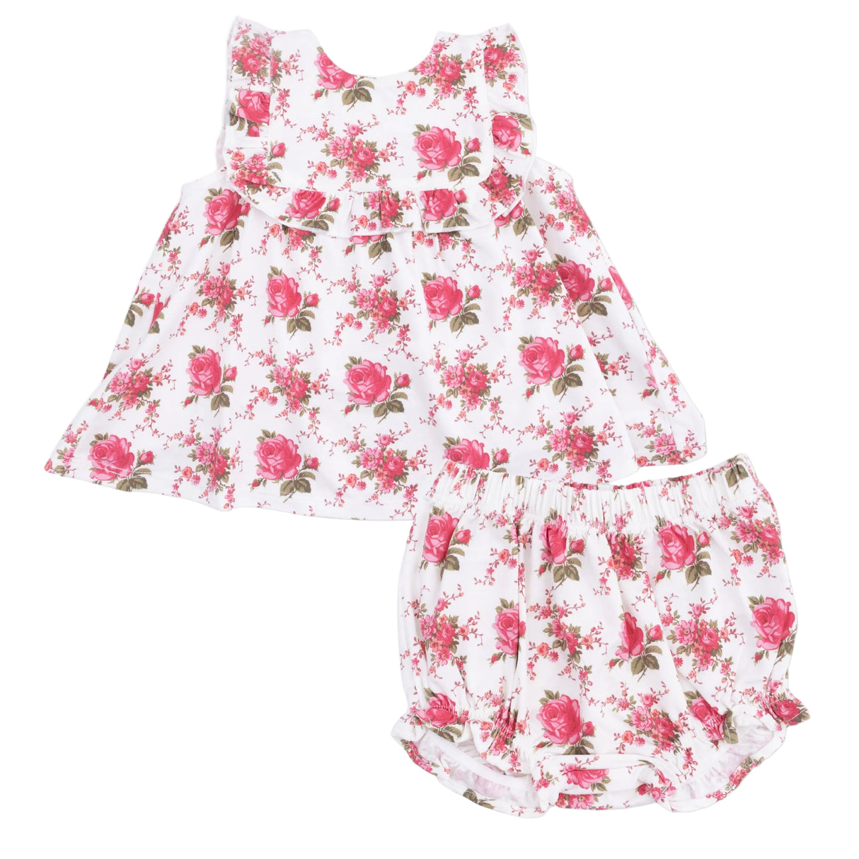 Elegant Roses - Ruffle Top and Bloomer
