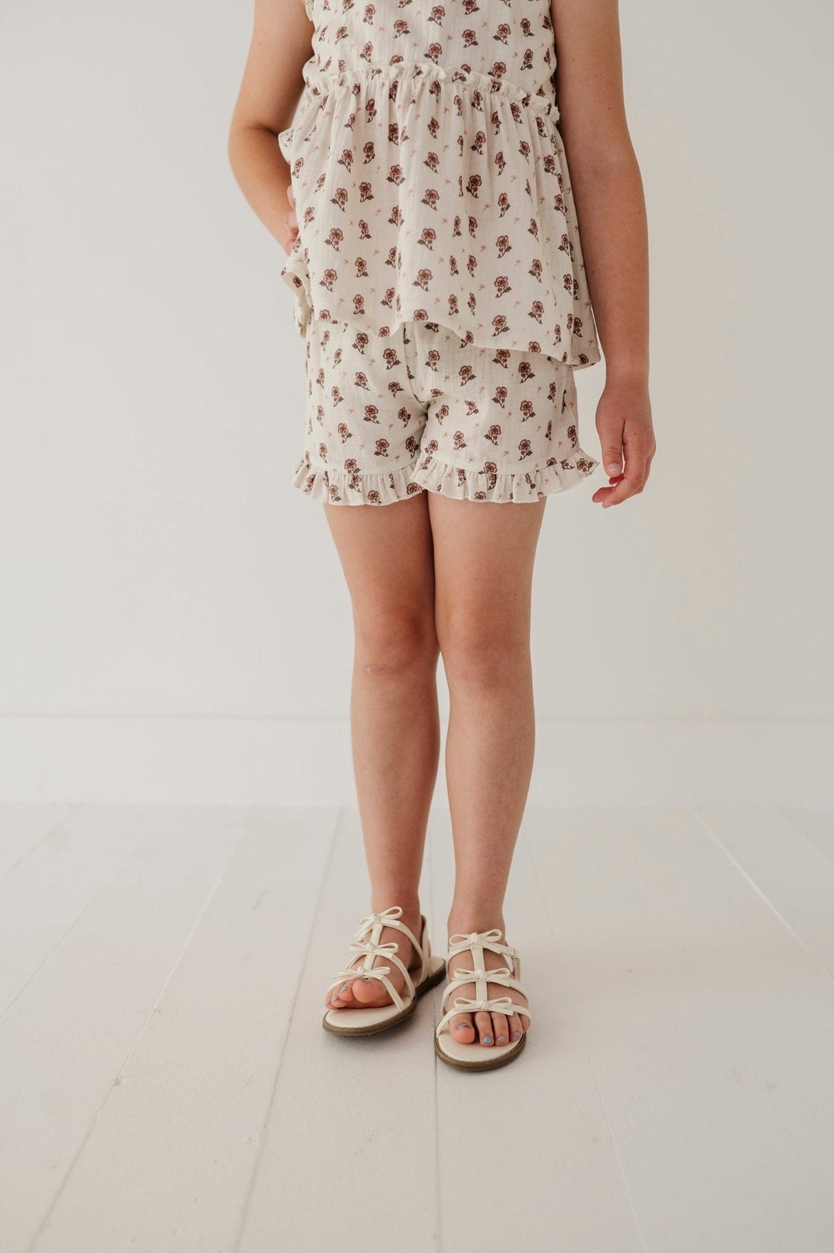 Ruffle Gauze Shorts