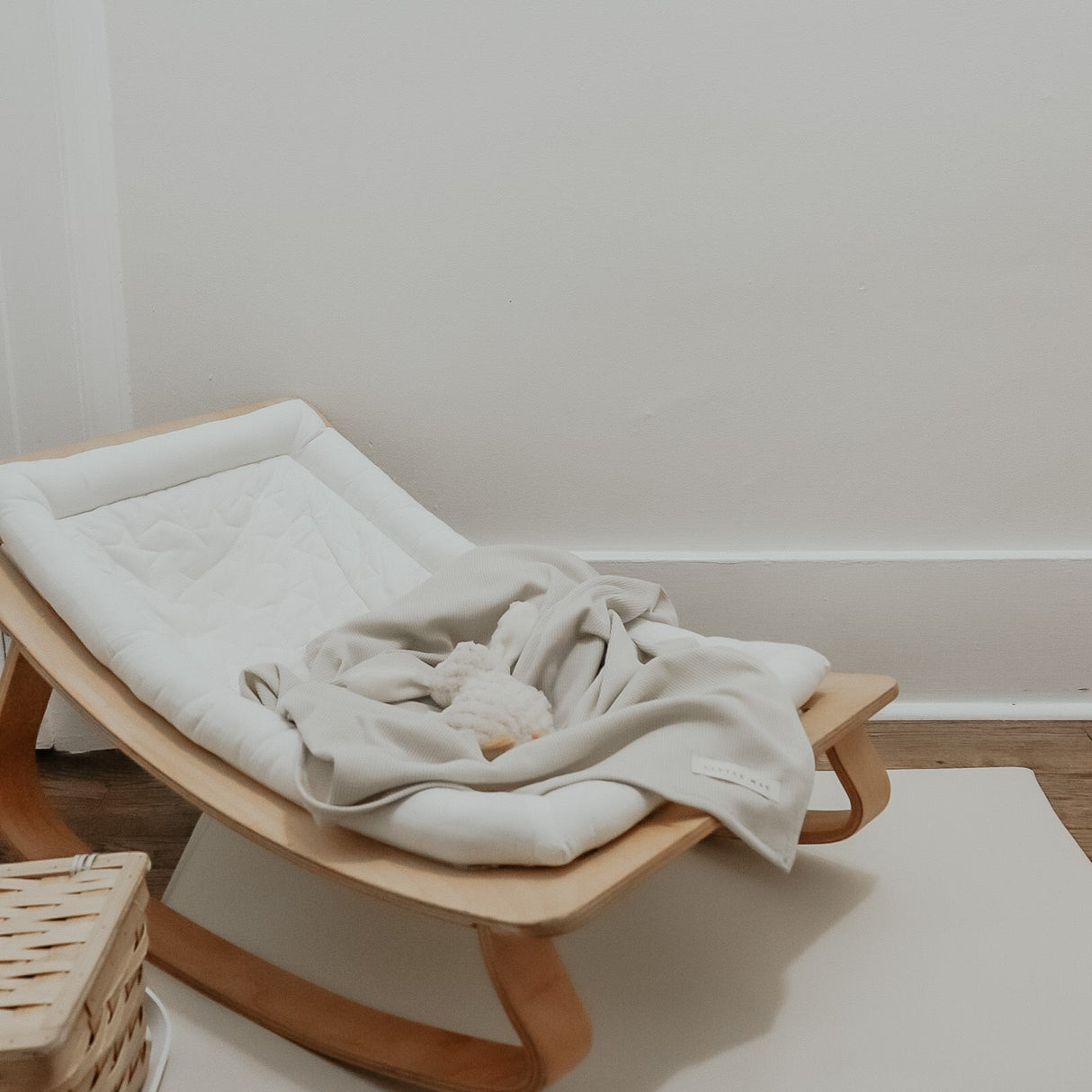 Coco Ivory Waffle Knit Blanket