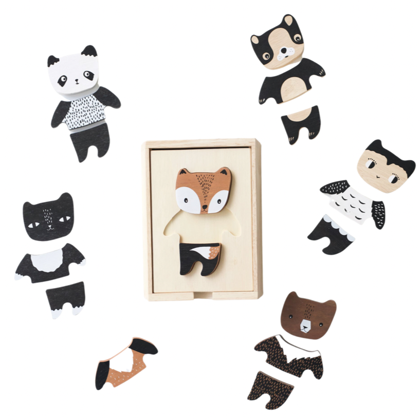 Mix & Match Animal Tiles - HoneyBug