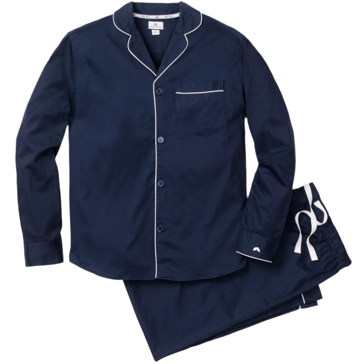 Men's Flannel Pajama Set in Navy - HoneyBug