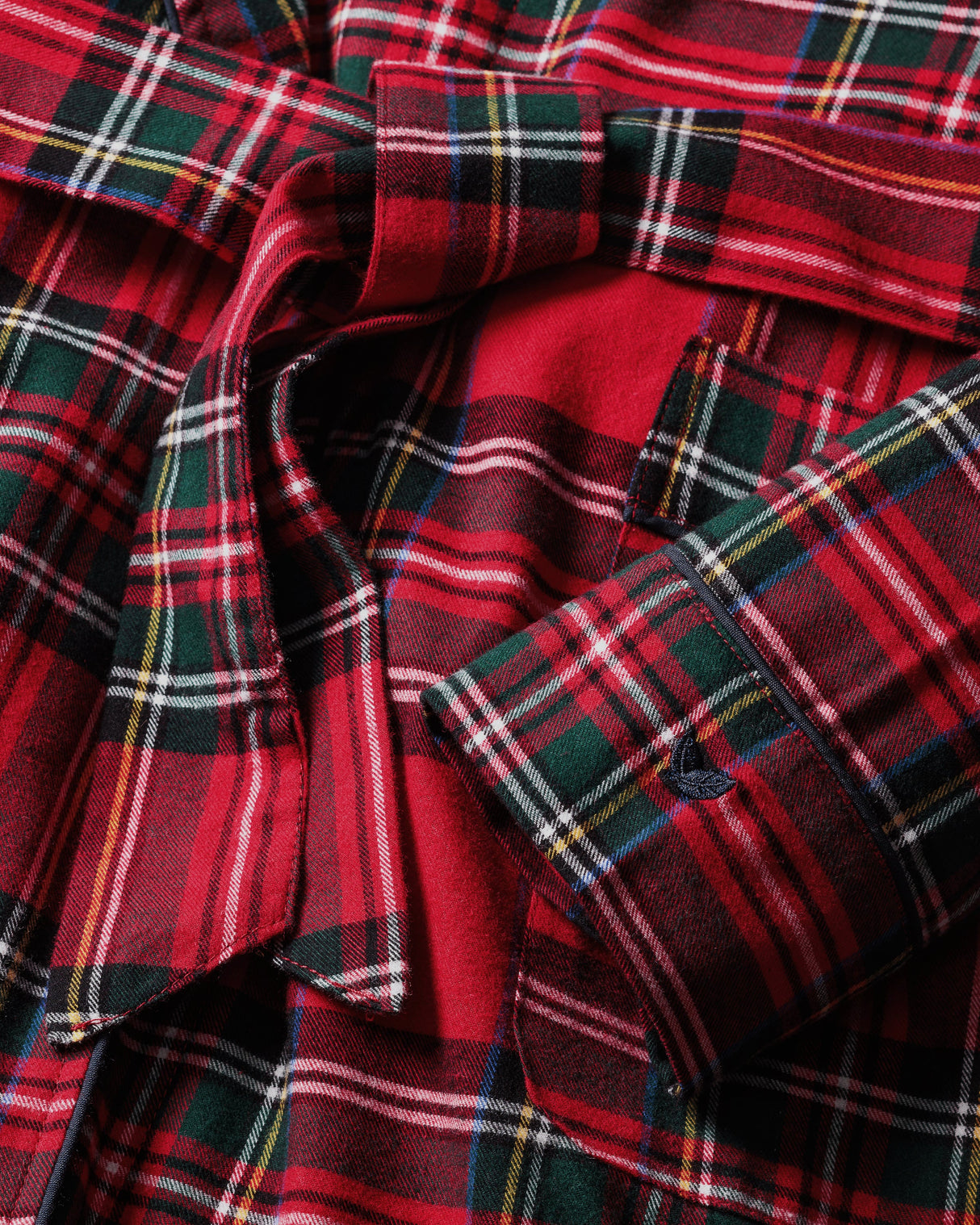 Men's Brushed Twill Robe in Imperial Tartan - HoneyBug