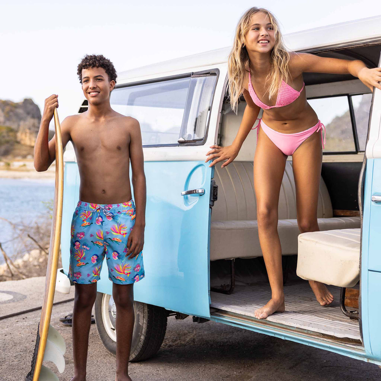 Kaleido Fish Sustainable Swim Short - HoneyBug