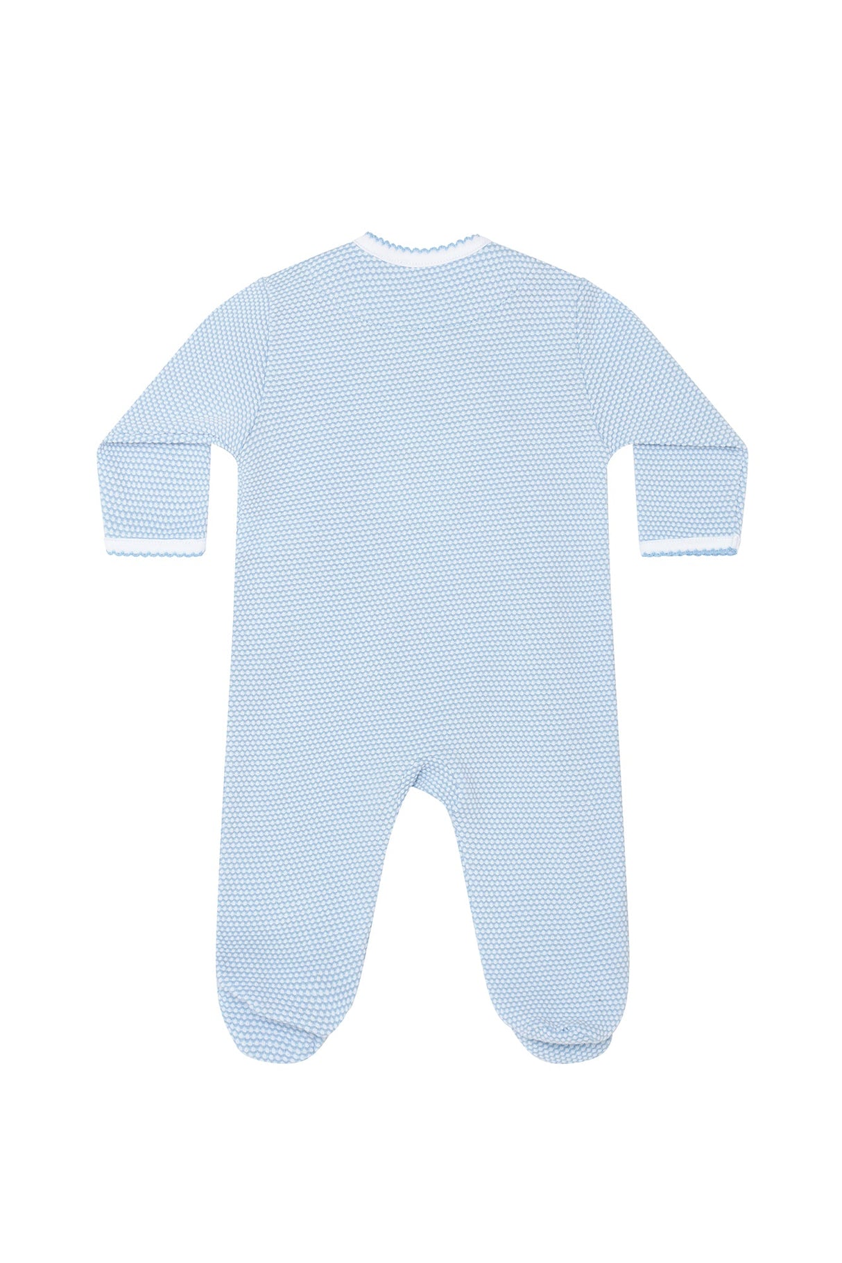 Blue Bubble Crossover Footie - HoneyBug