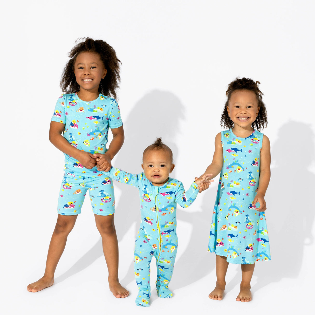 Baby Shark Bamboo Convertible Footie - HoneyBug