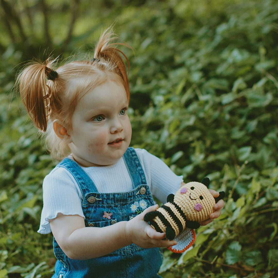 Friendly Bumble Bee Rattle - HoneyBug