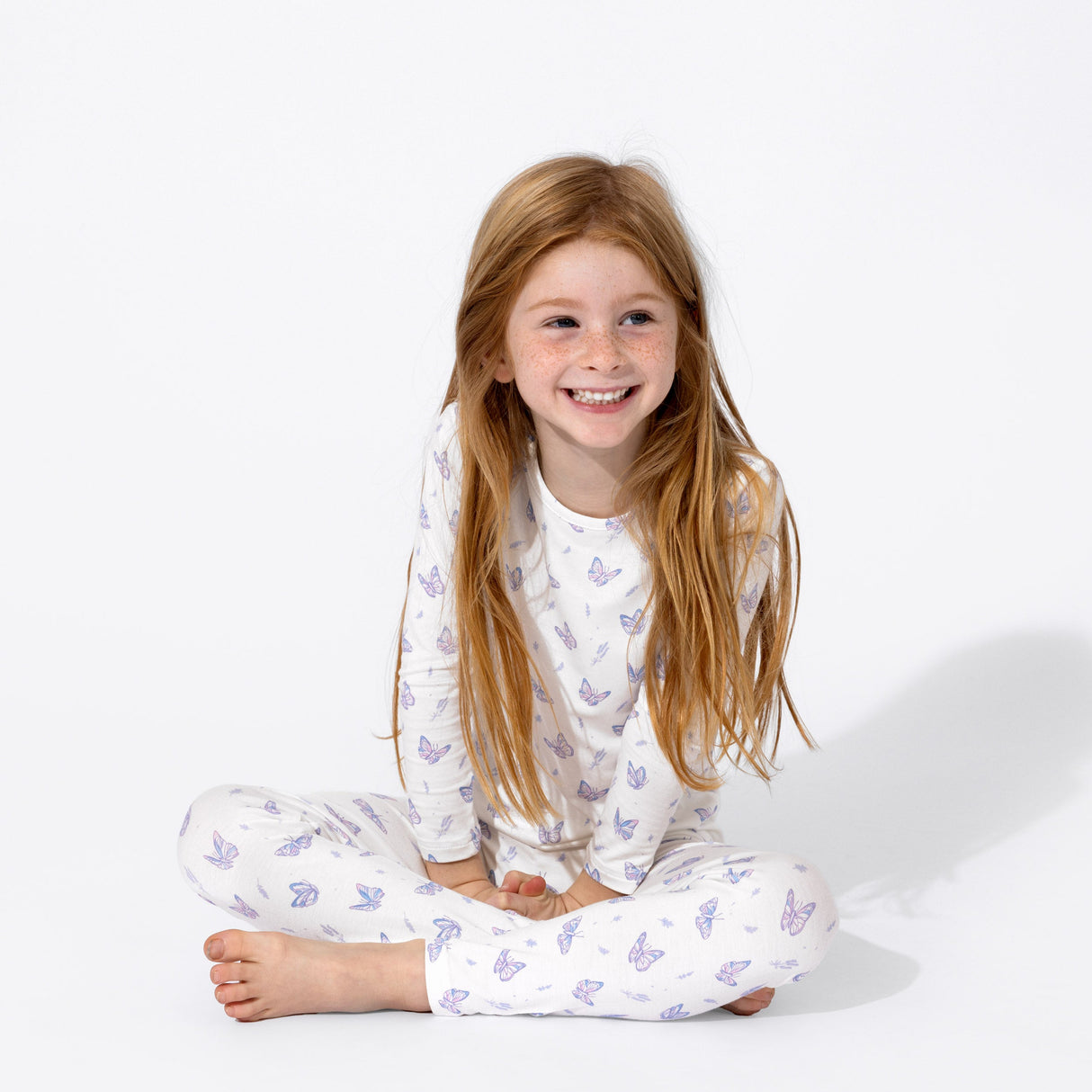 Butterfly Bamboo Kids Pajamas - HoneyBug