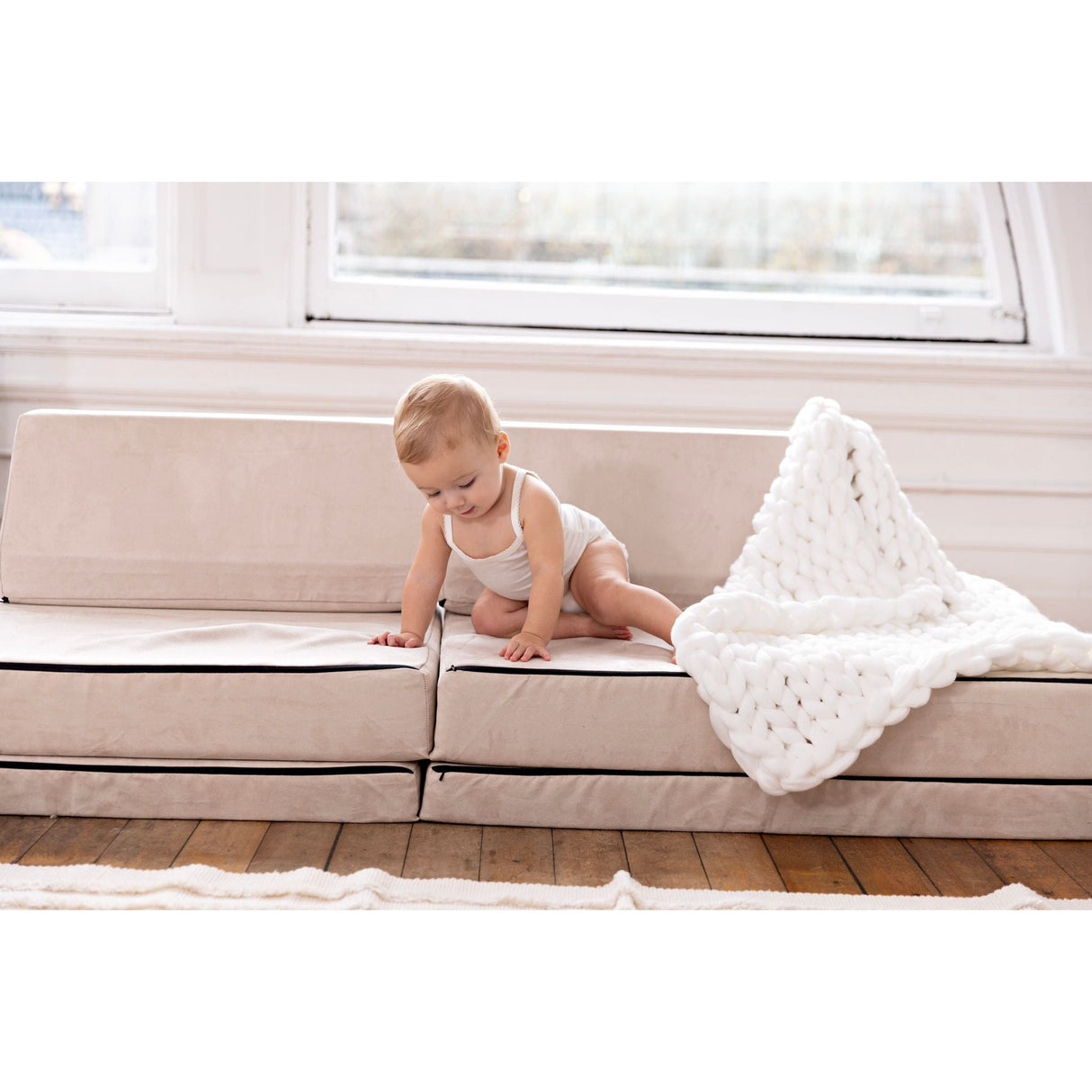 Bamboo Cotton White, Girl (Three Pack) - HoneyBug
