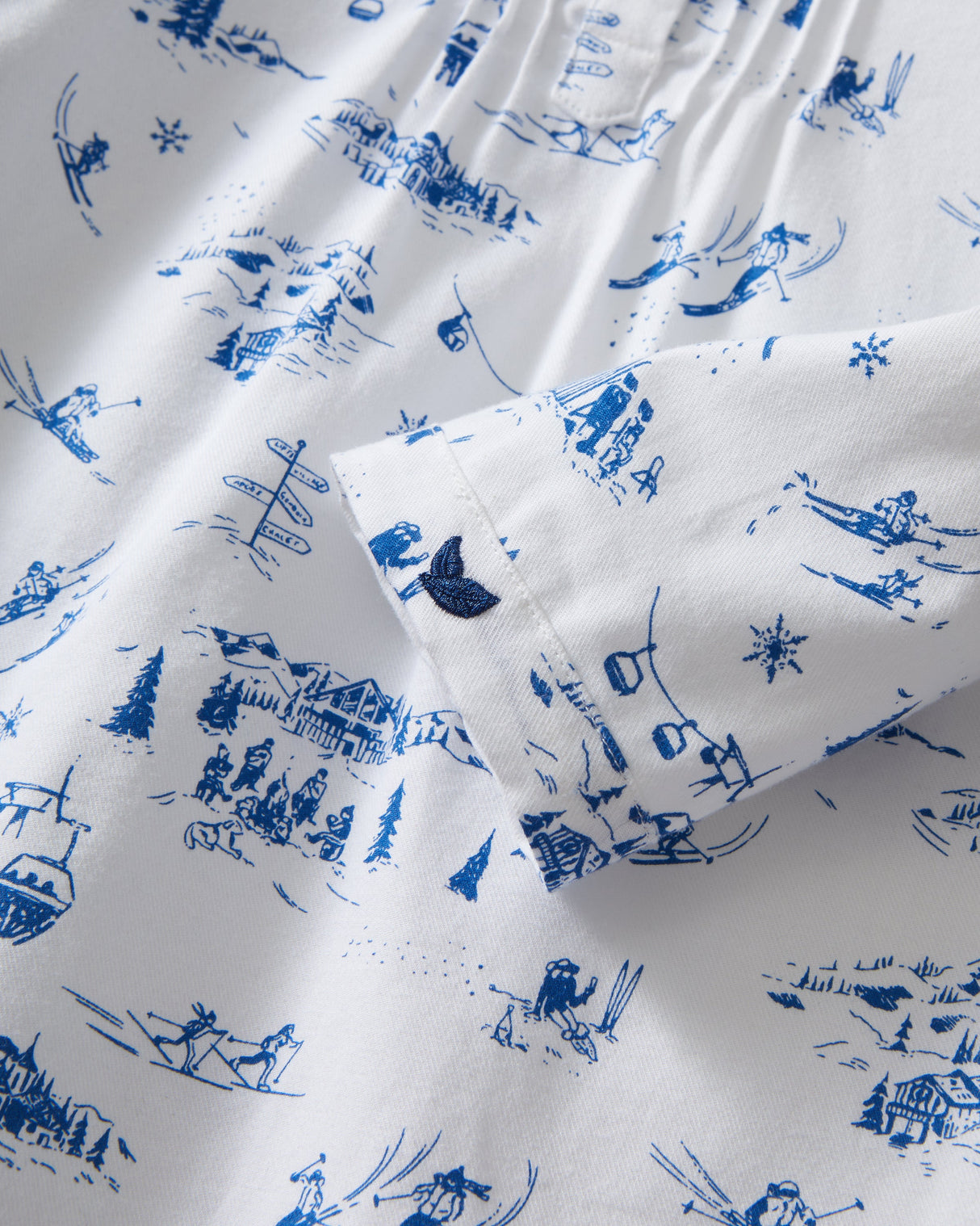 Girl's Twill Beatrice Nightgown in Chalet Toile - HoneyBug