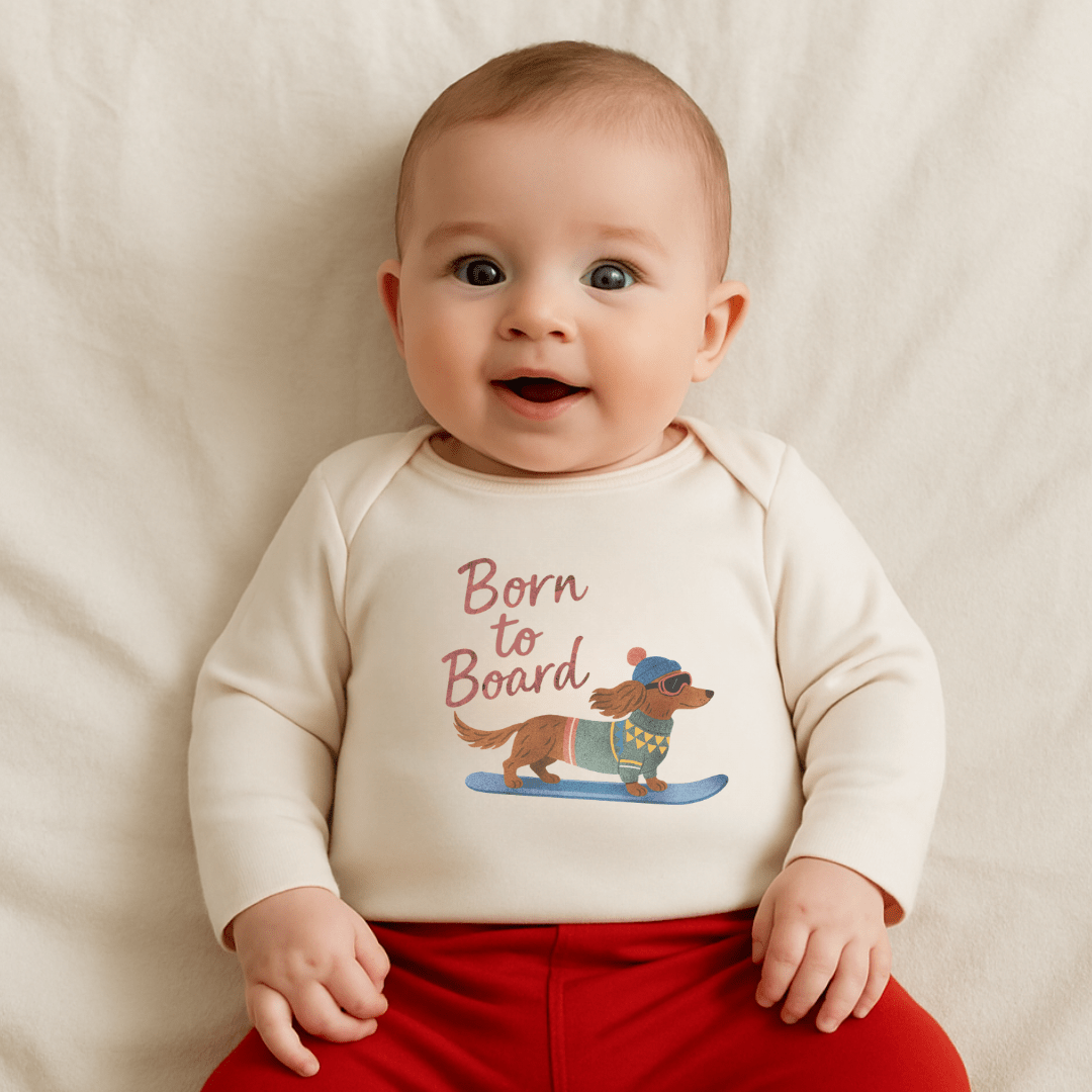 long sleeve graphic bodysuit | born to board