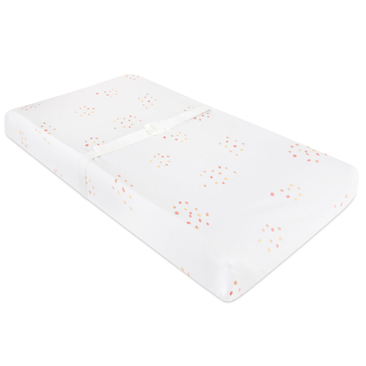 Changing Pad Cover | Cradle Sheet - Dusty Pink Raindrops - HoneyBug