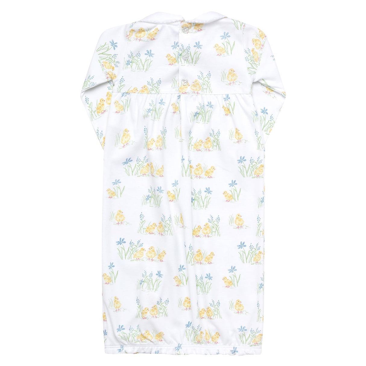 Chicks Print Smocked Gown