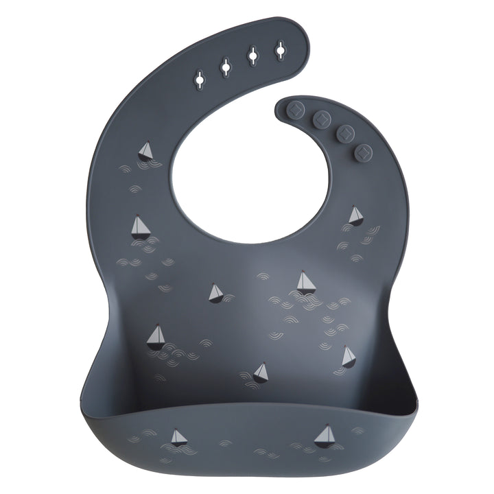Silicone Baby Bib - Boat - HoneyBug