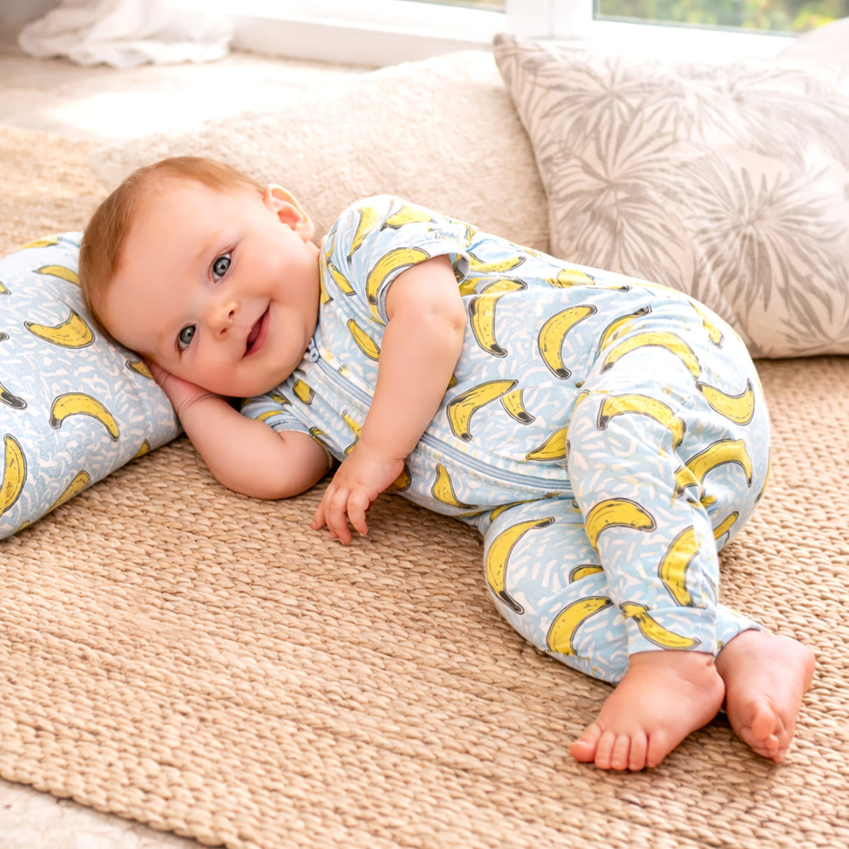 Banana Split Convertible Bamboo Zipper Romper for Baby