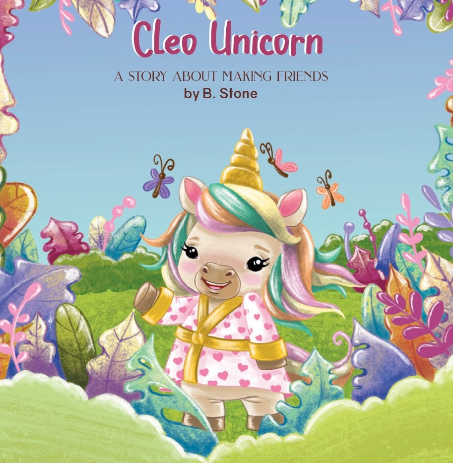 Cleo Unicorn Board Book - HoneyBug