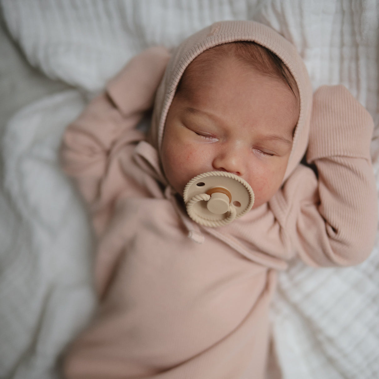 FRIGG Rope Silicone Pacifier 2-Pack - Green Tea/Powder Blue - HoneyBug