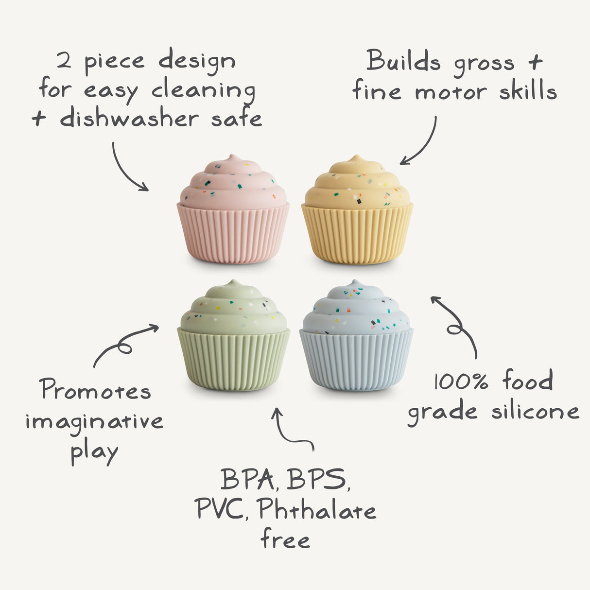 Mix and Match Cupcake Toy - HoneyBug