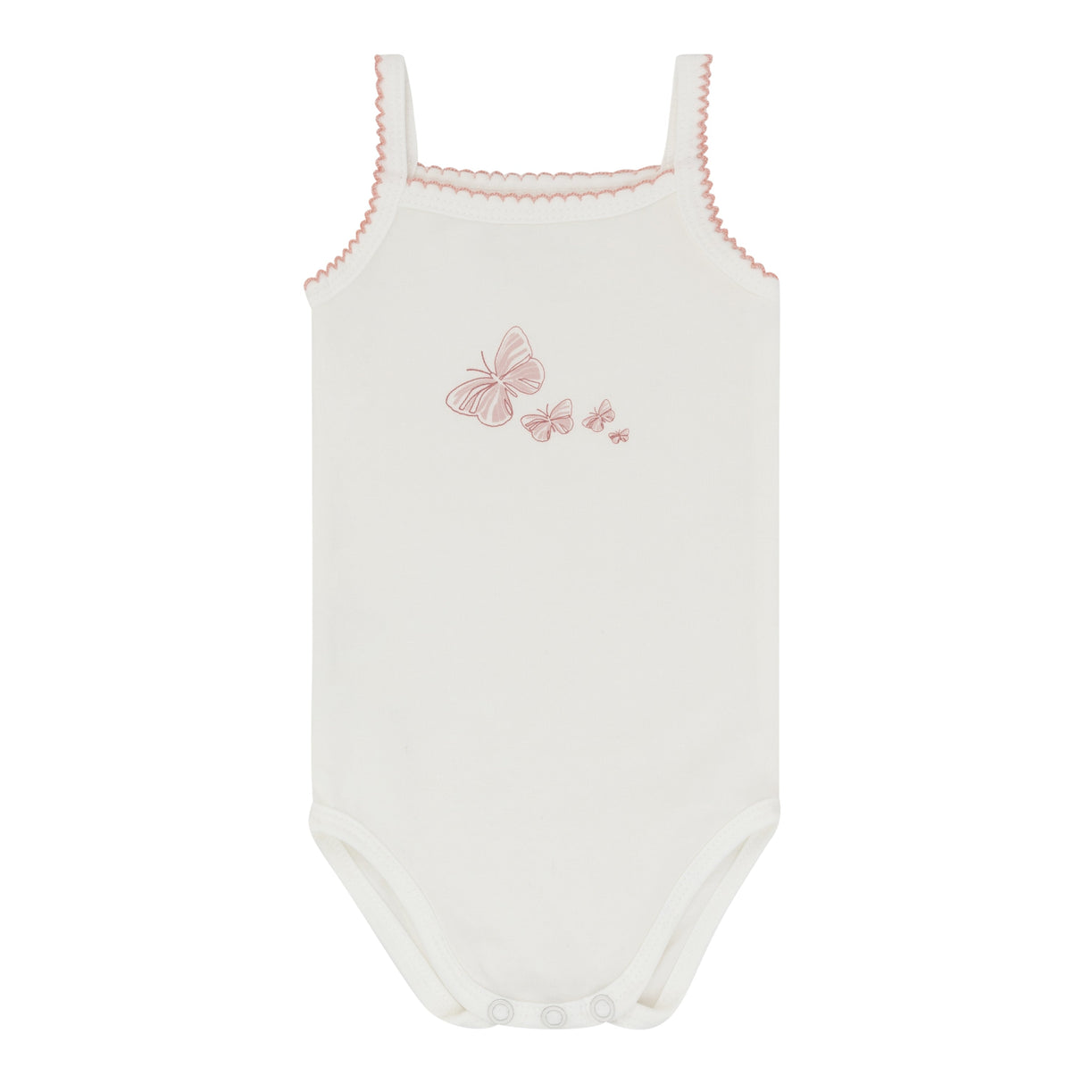 3 Pack Spaghetti Strap Bodysuits - Butterfly - HoneyBug