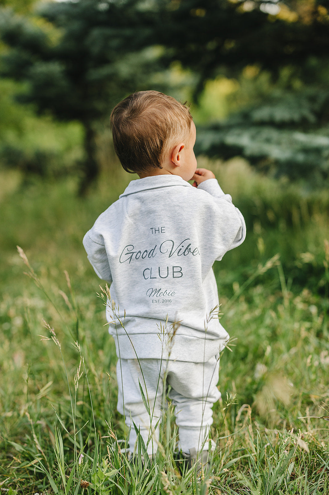Good Vibes Quarter Zip French Terry Set - HoneyBug