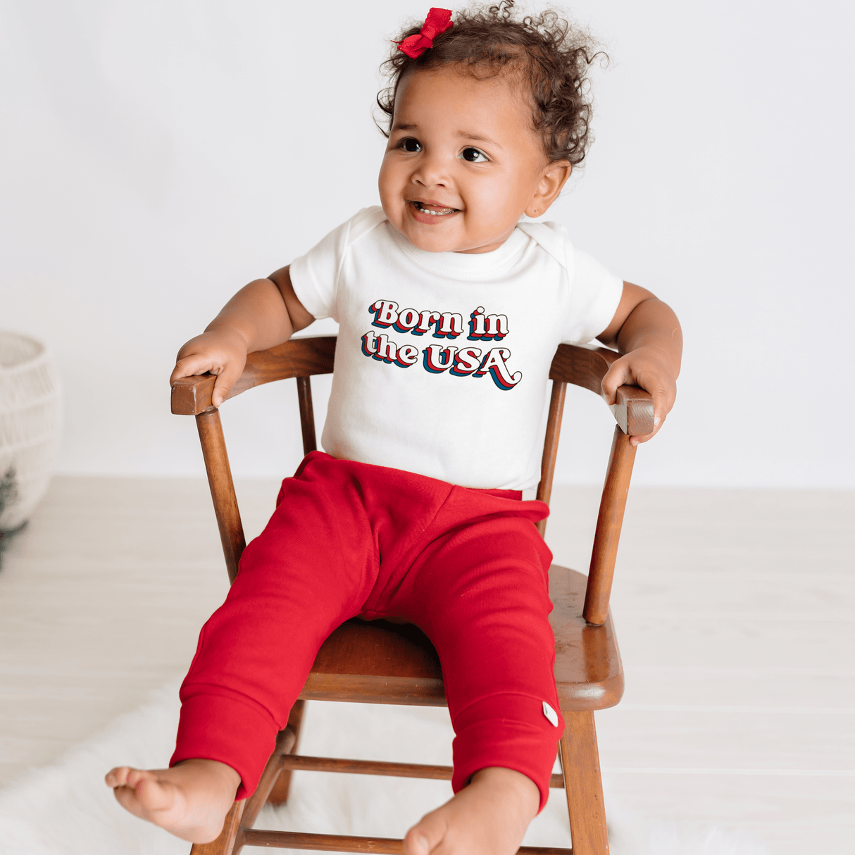 graphic bodysuit | born in the usa - HoneyBug