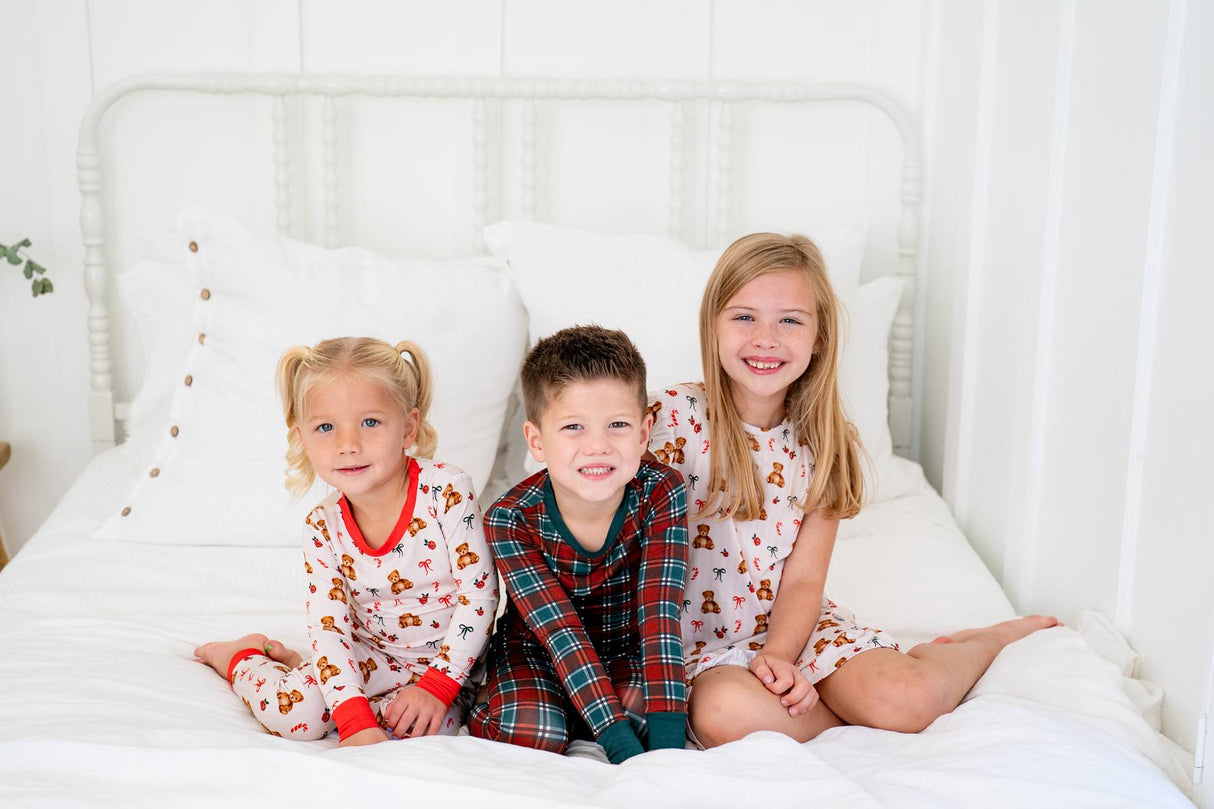 Teddy Bear Christmas | Nightgown - HoneyBug