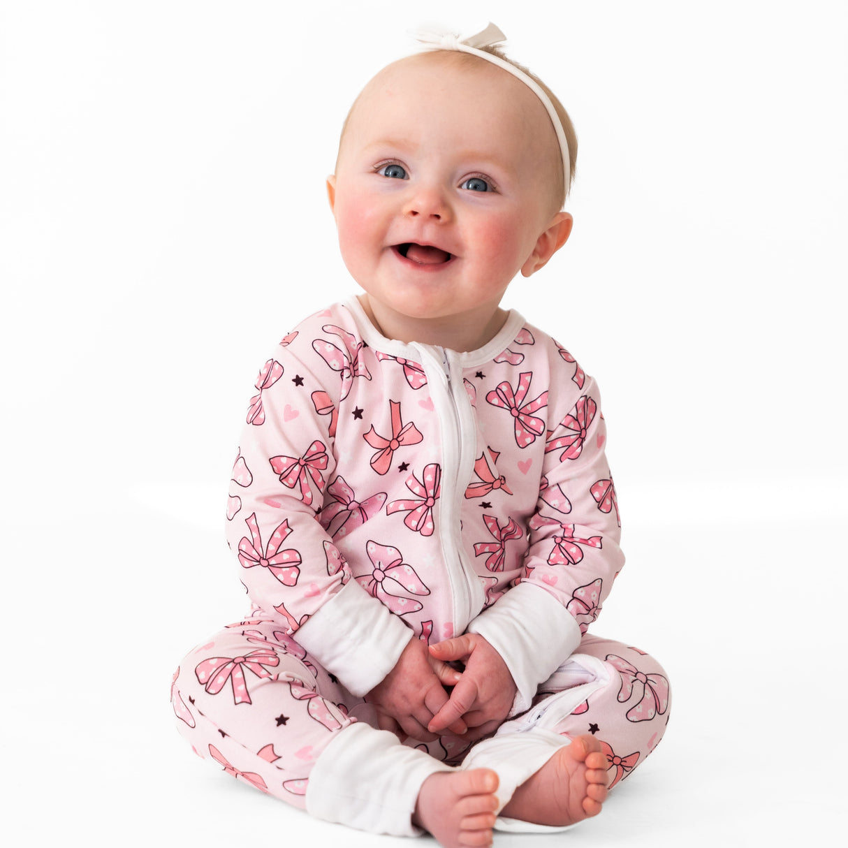 Pink Bow Coverall
