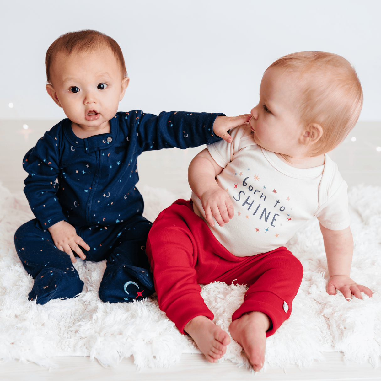 graphic bodysuit | born to shine - HoneyBug
