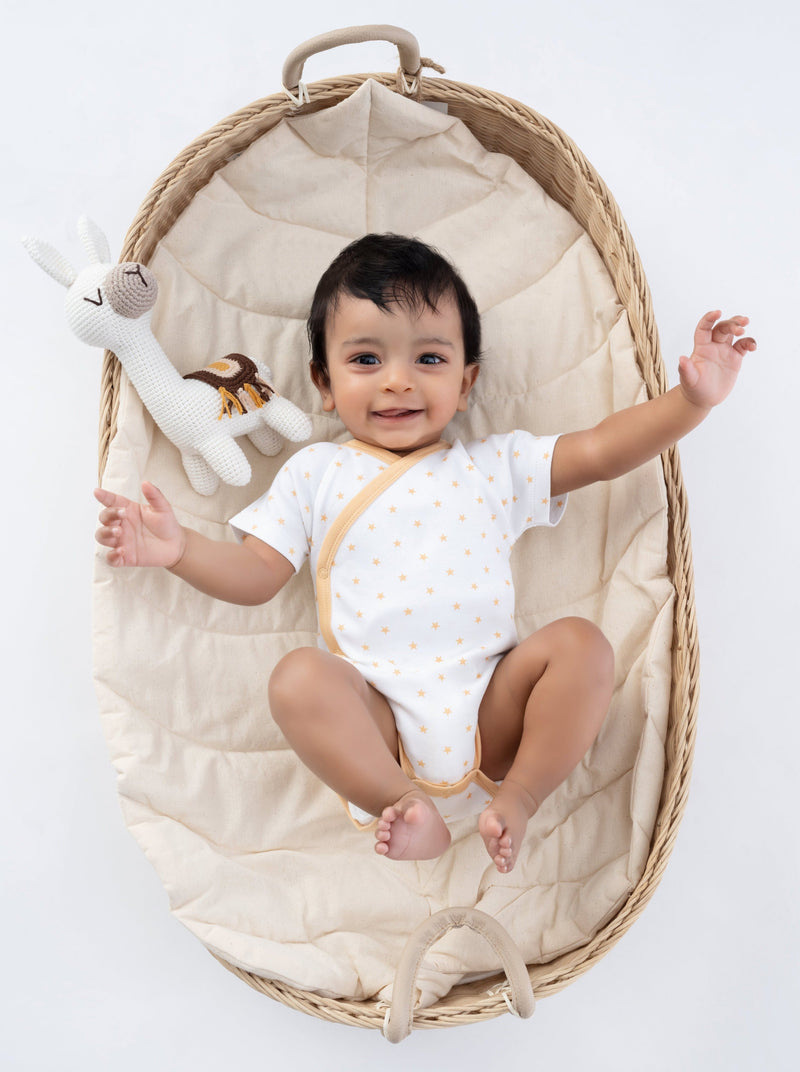 Organic Cotton Pride Kimono Onesie - Star - HoneyBug
