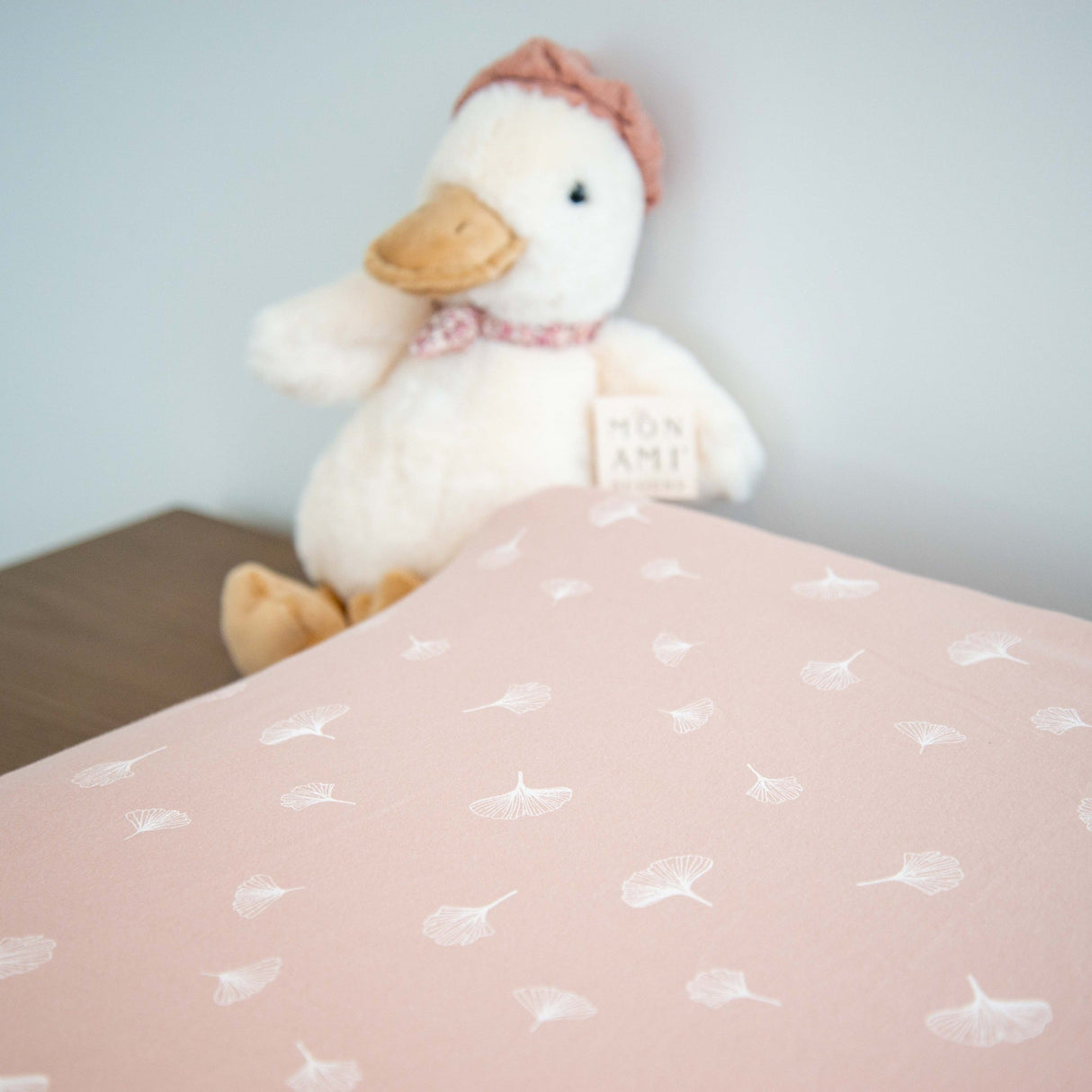 Changing Pad Cover | Cradle Sheet Set - Gingko & Pin Dot - HoneyBug