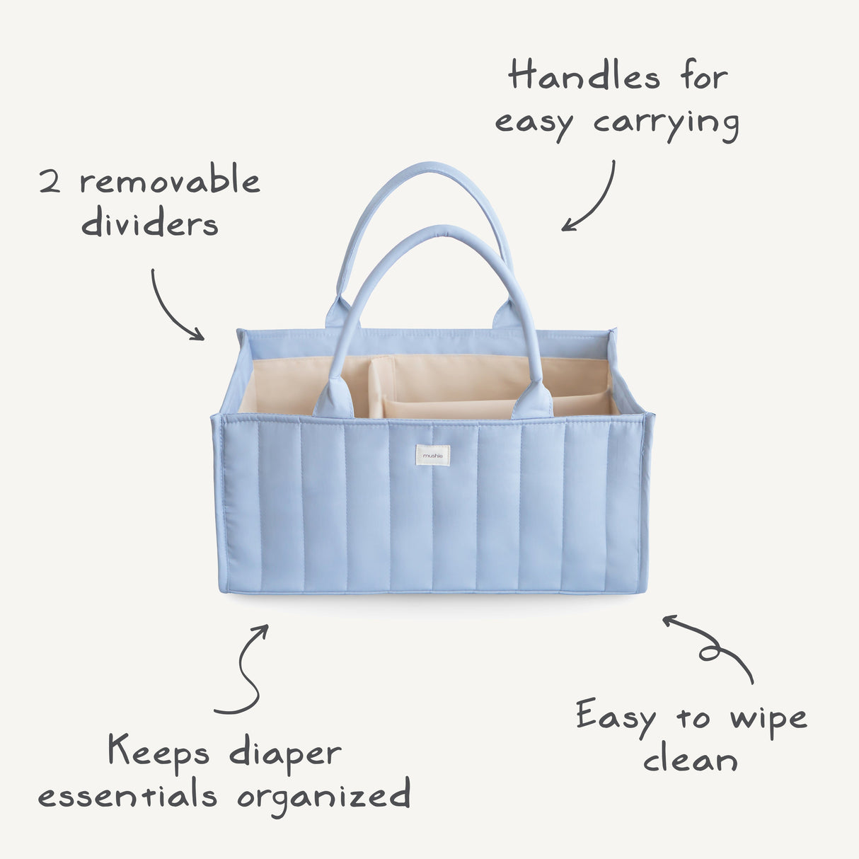 Diaper Caddy - Ivory