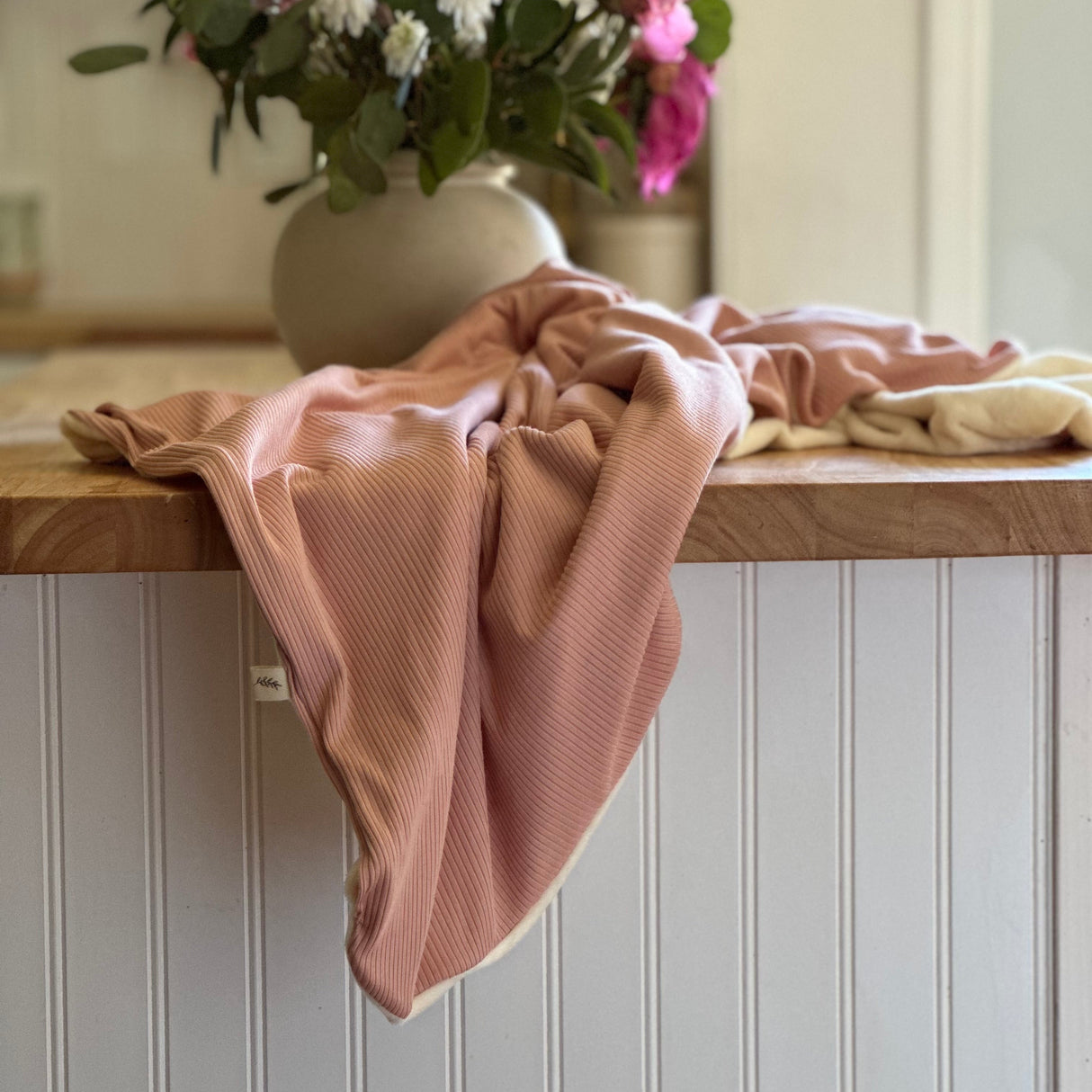 Peony Ribbed Toddler Blanket