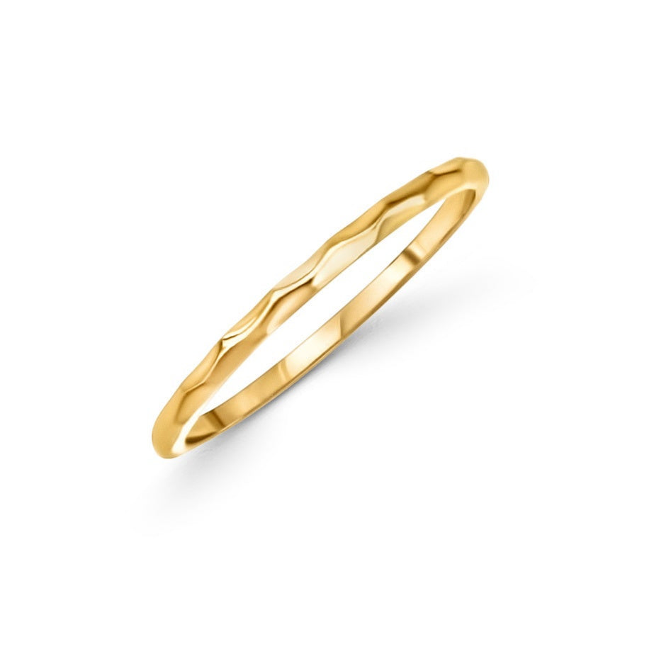Chandler Hammered Ring - HoneyBug