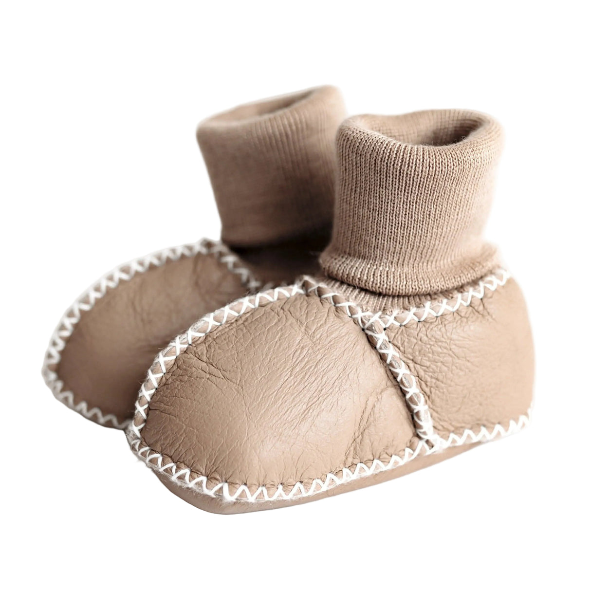 cozy booties| tan