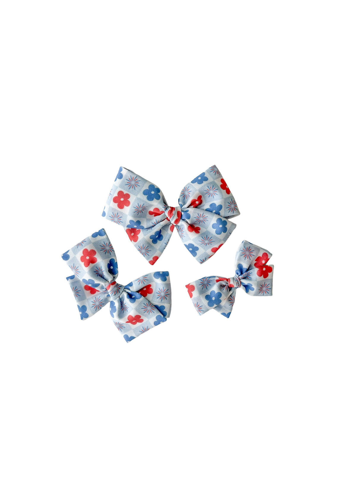 Floral Firework Plaid Pinwheel - HoneyBug