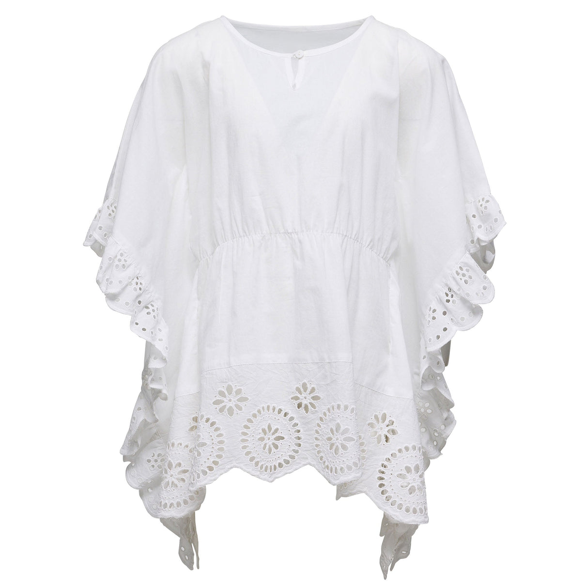 Cesci White Eyelet Cover Up - HoneyBug