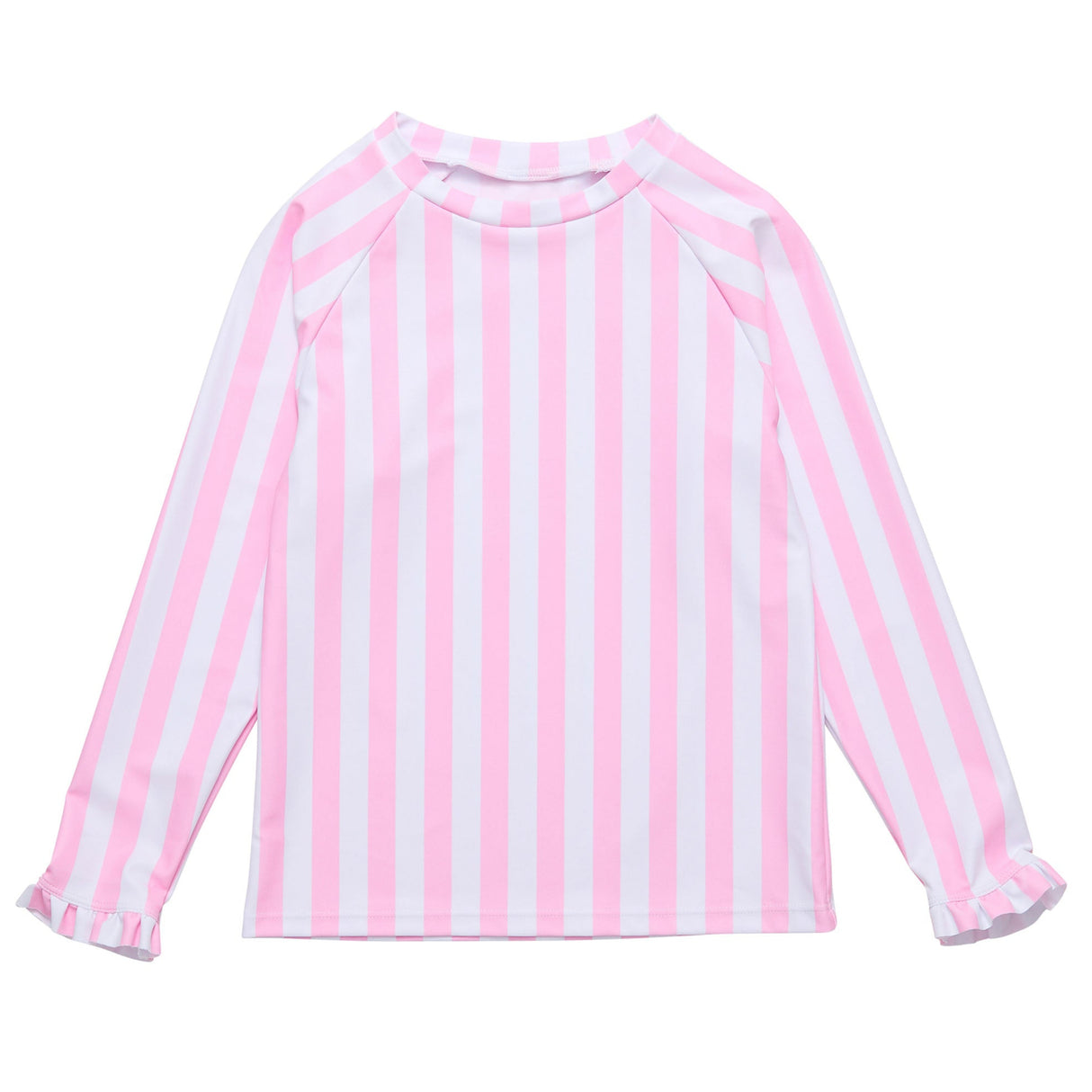 Pink Stripe LS Rash Top - HoneyBug