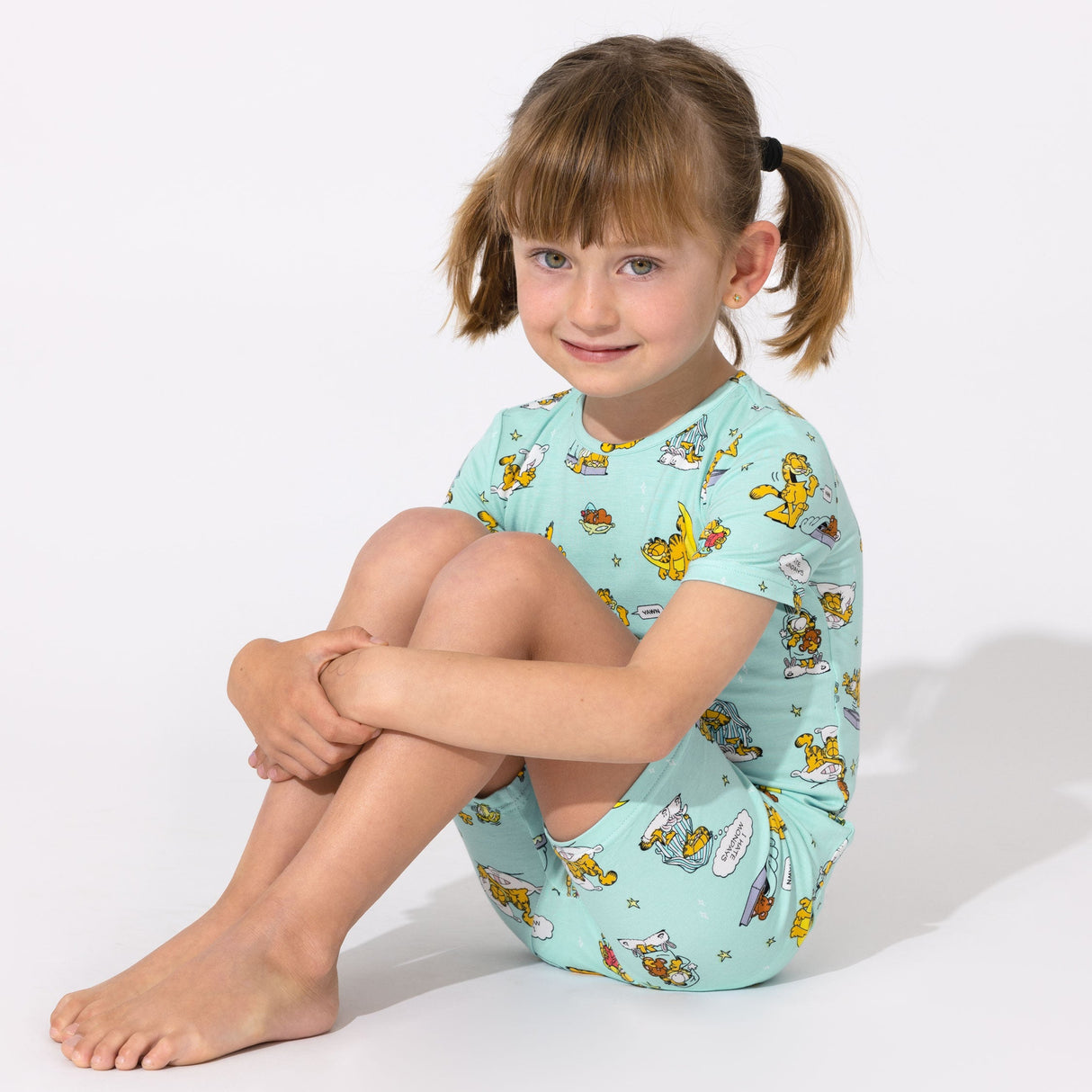 Garfield: Lazy Mondays Bamboo Kids Pajama Short Set - HoneyBug
