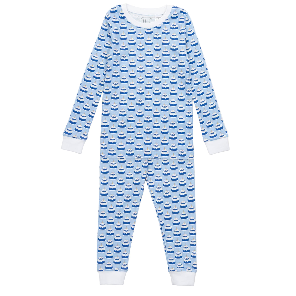 Grayson Boys' Pajama Pant Set - Birthday Cake Blue - HoneyBug